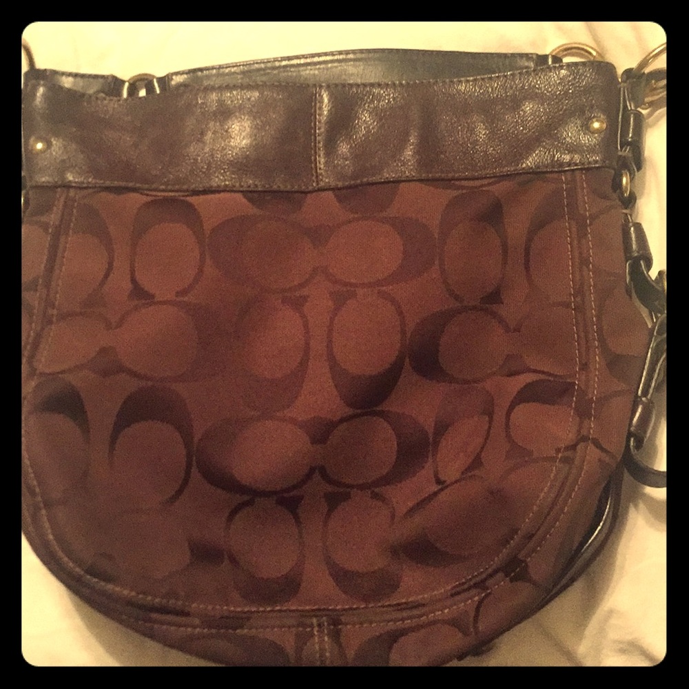 Coach... fabric+leather